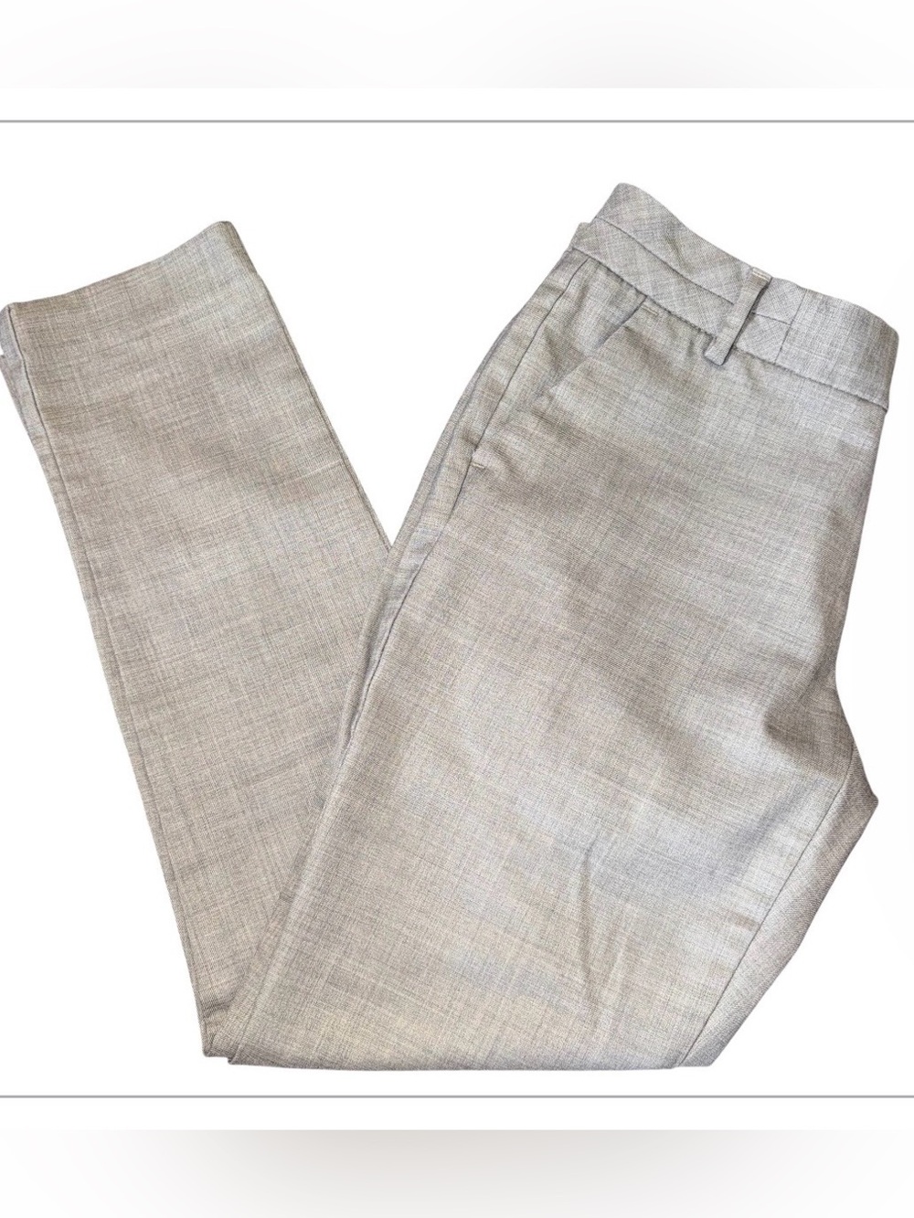 Banana Republic Martin Fit Women's Dress Pants Size 4P Taupe Heather Career Work